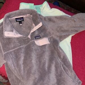 Patagonia Gray Fleece Pullover